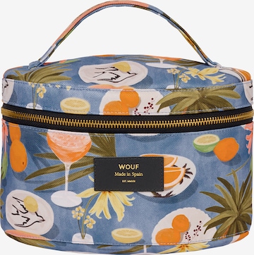 Wouf Toiletry Bag in Blue: front