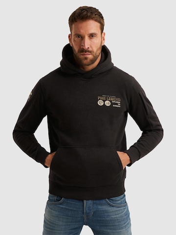 PME Legend Collegepaita 'Hoodie with artwork' värissä musta: etupuoli