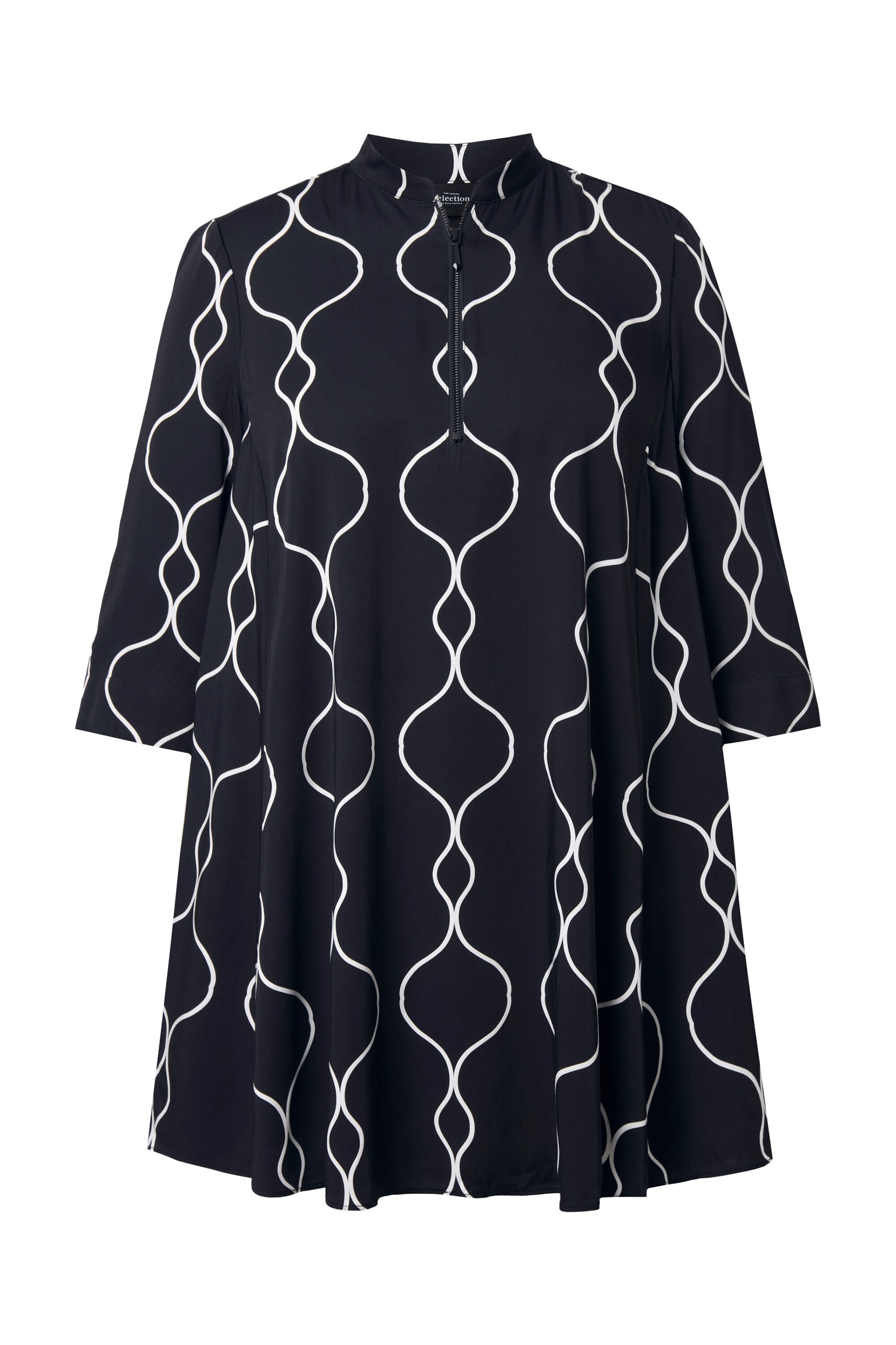 Ulla Popken Tunika in Schwarz: Vorderseite