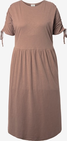 Ulla Popken Dress in Brown: front