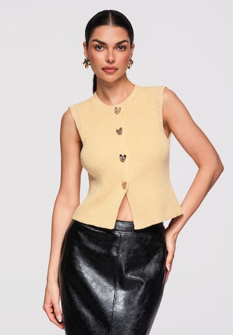 Ombre Shirt in Geel: voorkant