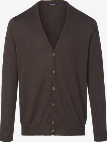 Louis Sayn Knit Cardigan in Brown: front