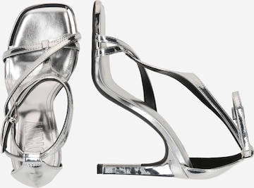 DKNY Strap Sandals 'AUDREY' in Silver