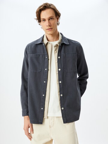 Koton Comfort fit Button Up Shirt in Grey: front