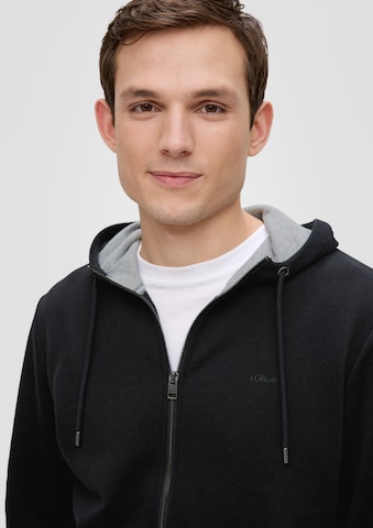 s.Oliver Sweat jacket in Black