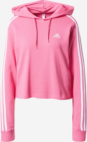 Felpa sportiva 'Essentials 3-Stripes French Terry ' di ADIDAS SPORTSWEAR in rosa: frontale