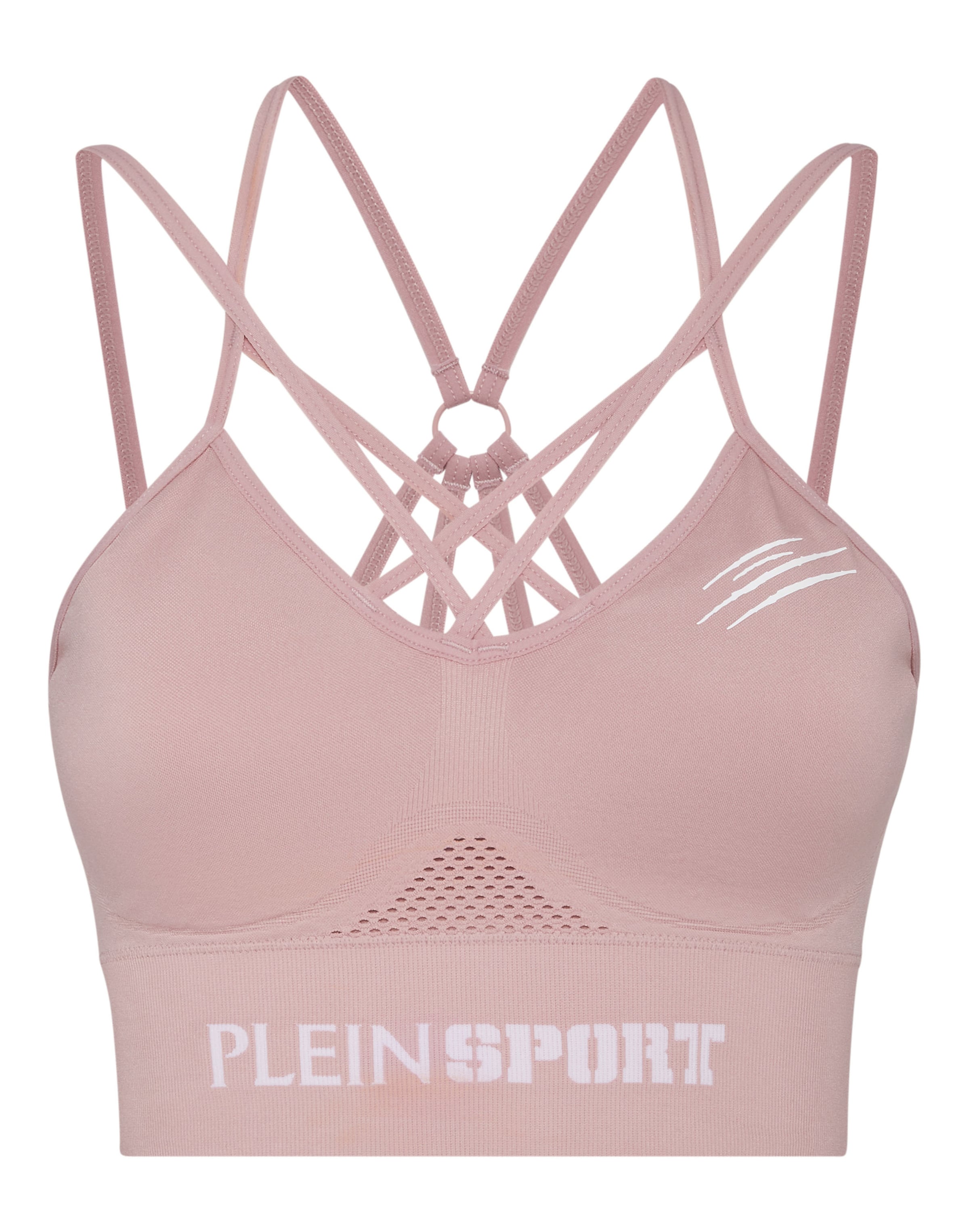 Plein Sport Bustier Sport bh in Roze: voorkant