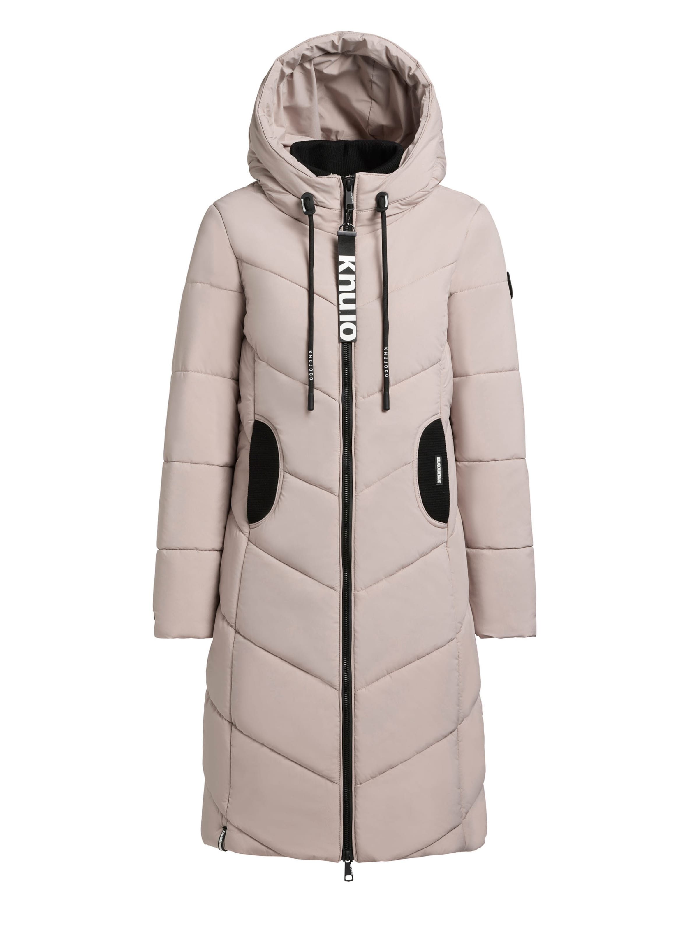 khujo Χειμερινό παλτό 'Aribay4' σε μπεζ: μπροστά