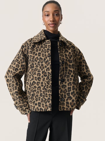 SOAKED IN LUXURY Tussenjas 'SLLeony Akeleje' in Bruin: voorkant