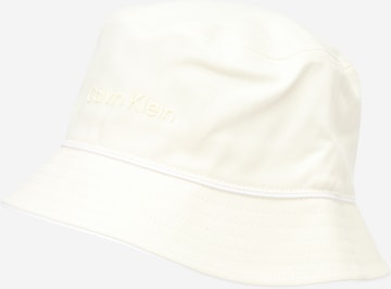 Calvin Klein Hat in Beige: front