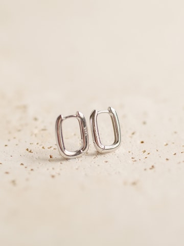 Hey Happiness Oorbellen 'Ellipse' in Zilver
