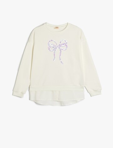 Koton Sweatshirt in Weiß: Vorderseite