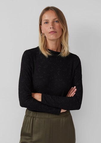 T-shirt s.Oliver BLACK LABEL en noir : devant