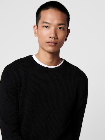 Only & Sons Regular fit Sweater 'Panter' in Black