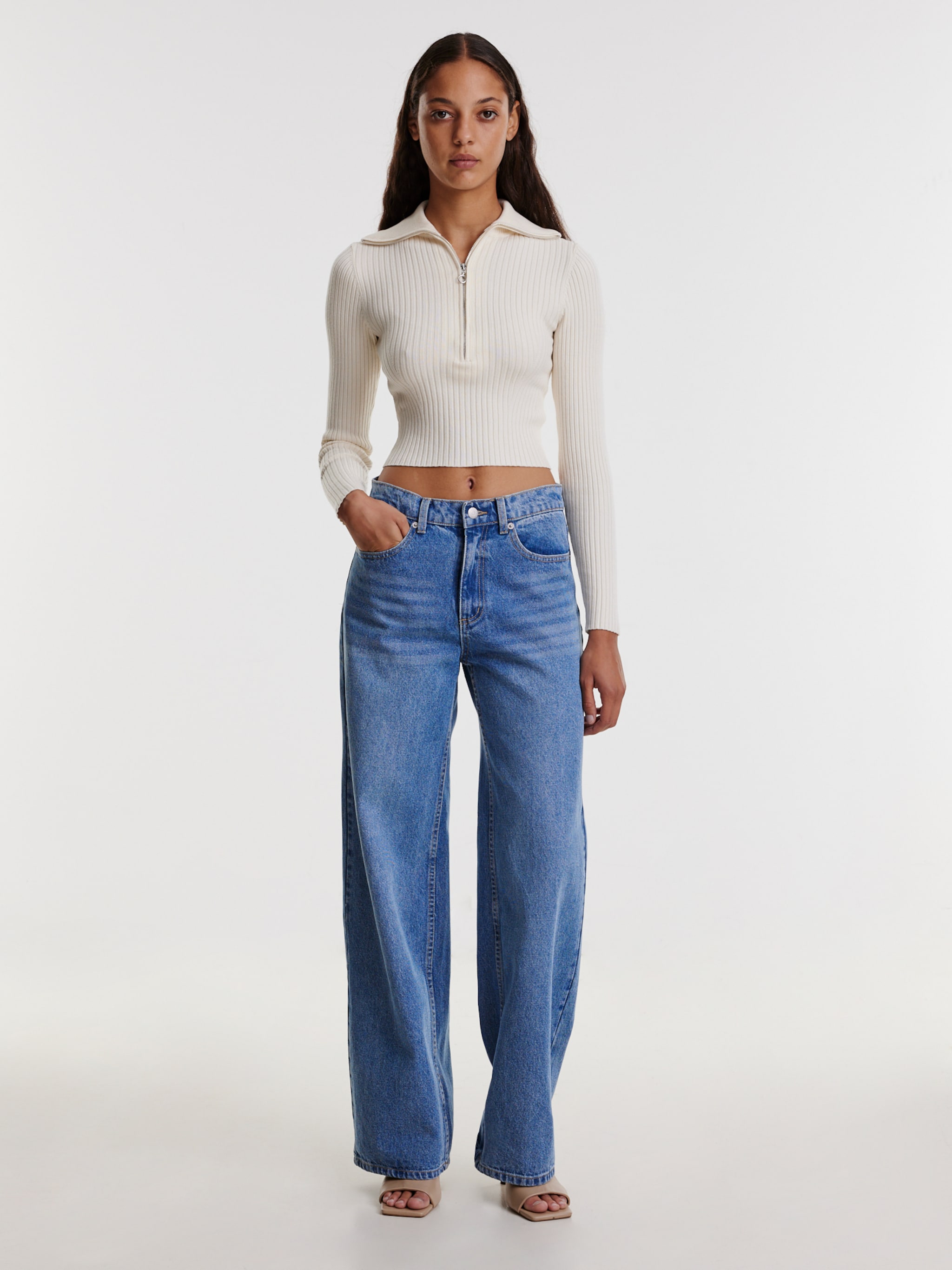 EDITED Produkter Pullover 'Fritzi' hvid