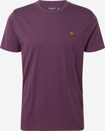 T-Shirt Abercrombie & Fitch en violet : devant