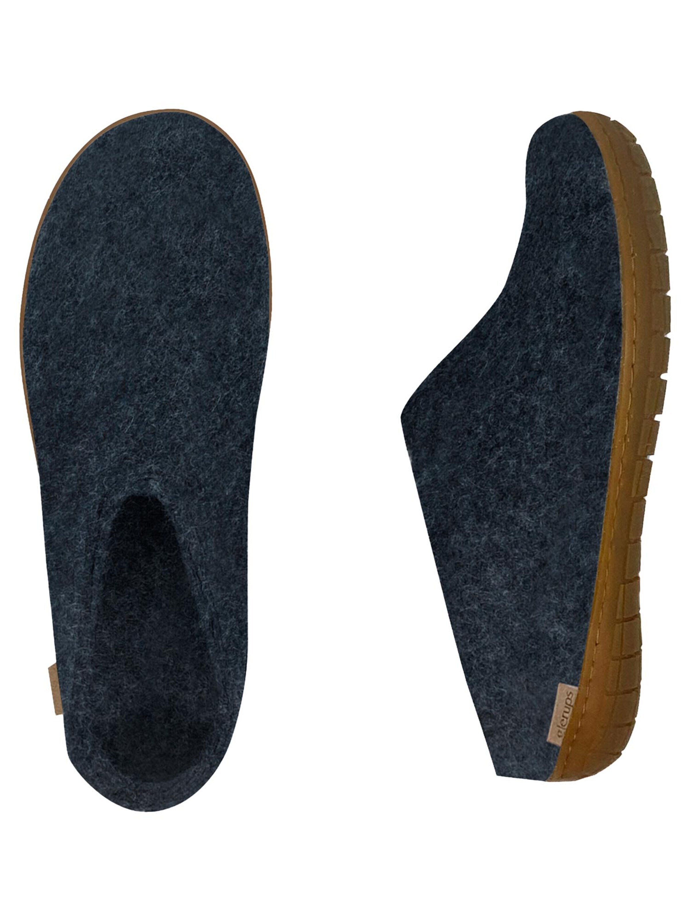 Glerups Slipper 'Kautschuksohle' in Blue