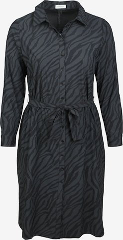 Promiss Shirt Dress in Black: front