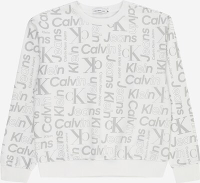 Calvin Klein Jeans Sweatshirt in dunkelgrau / weiß, Produktansicht
