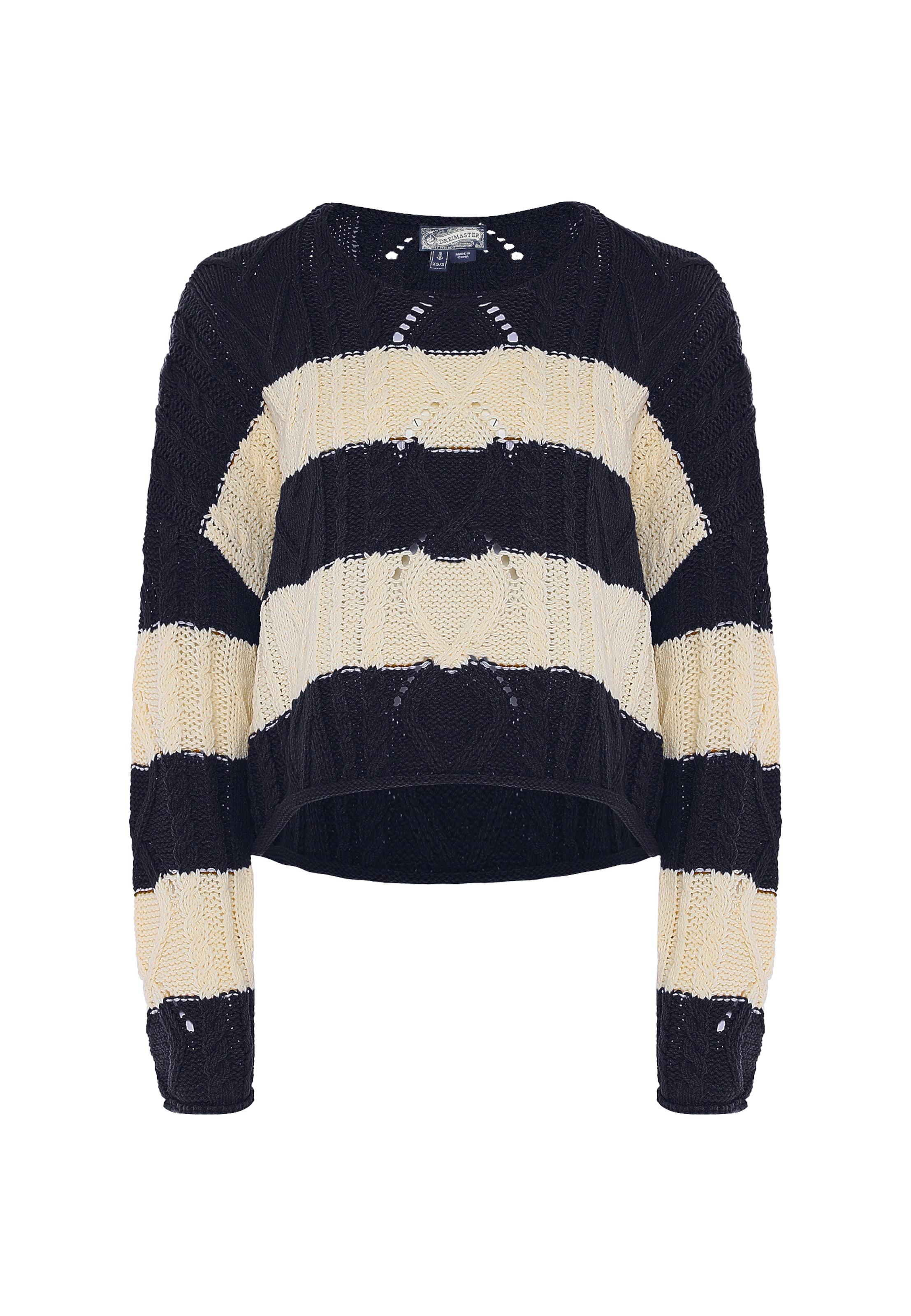 DreiMaster Vintage Trui in Blauw: voorkant