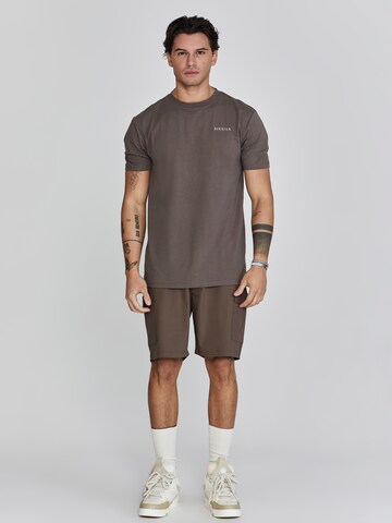 SikSilk Regular Cargobroek in Bruin