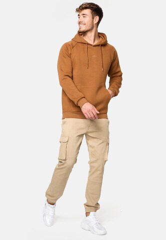 INDICODE JEANS Sweatshirt 'Virginia' in Brown
