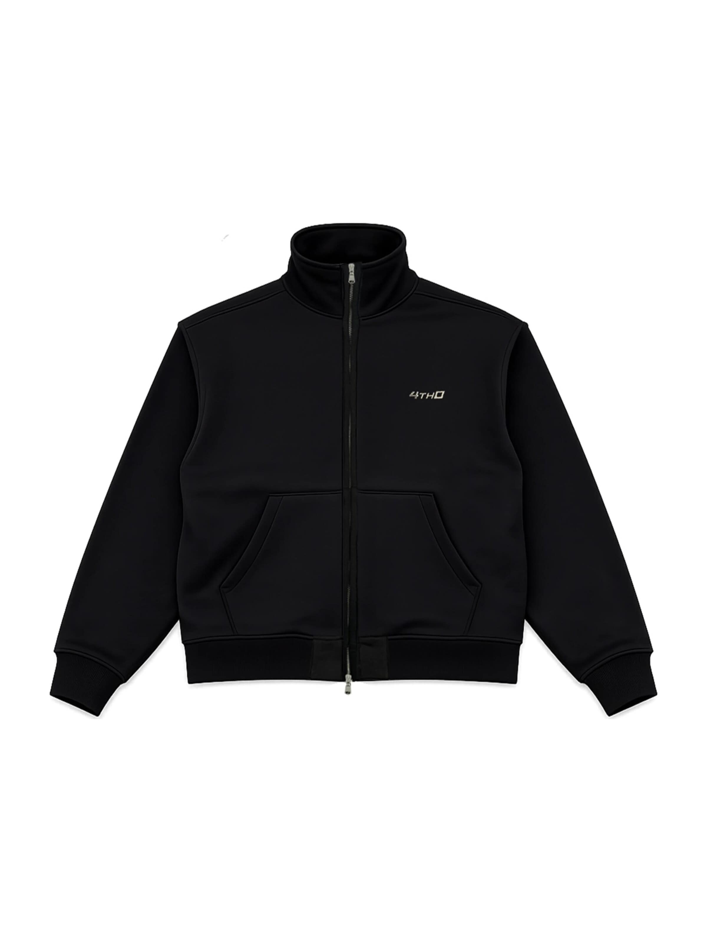 Veste de survêtement 4thD en noir : devant