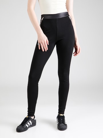 Skinny Pantalon 'Darleen' ABOUT YOU en noir : devant