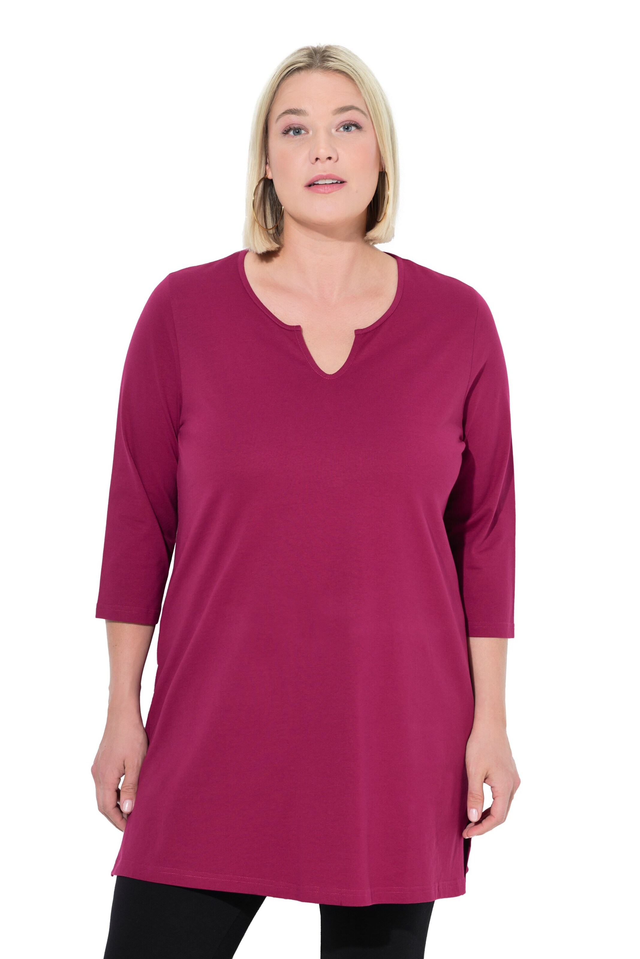 Ulla Popken Shirt in Lila: voorkant
