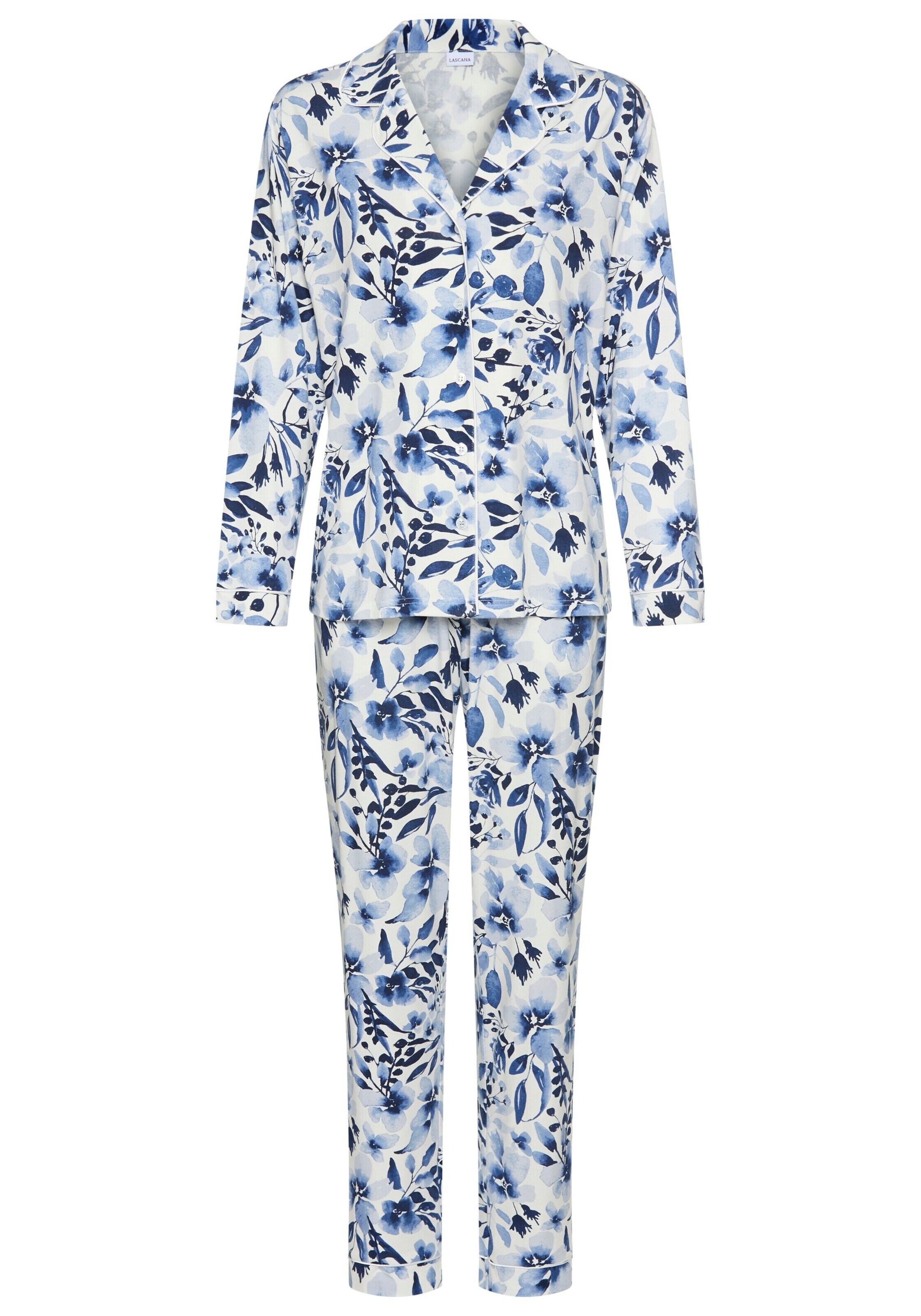 LASCANA Pajama in White: front