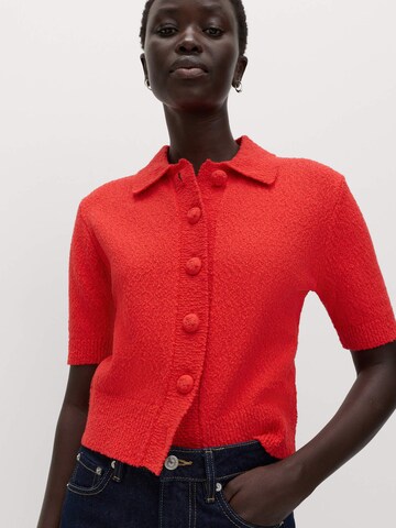 Marks & Spencer Knit Cardigan in Red: front