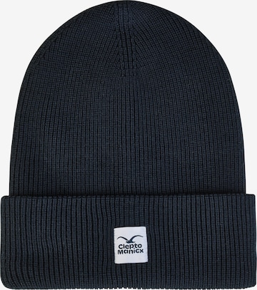 Cleptomanicx Beanie 'CI' in Blue: front