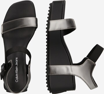 Calvin Klein Jeans Regular Sandalen met riem in Zwart