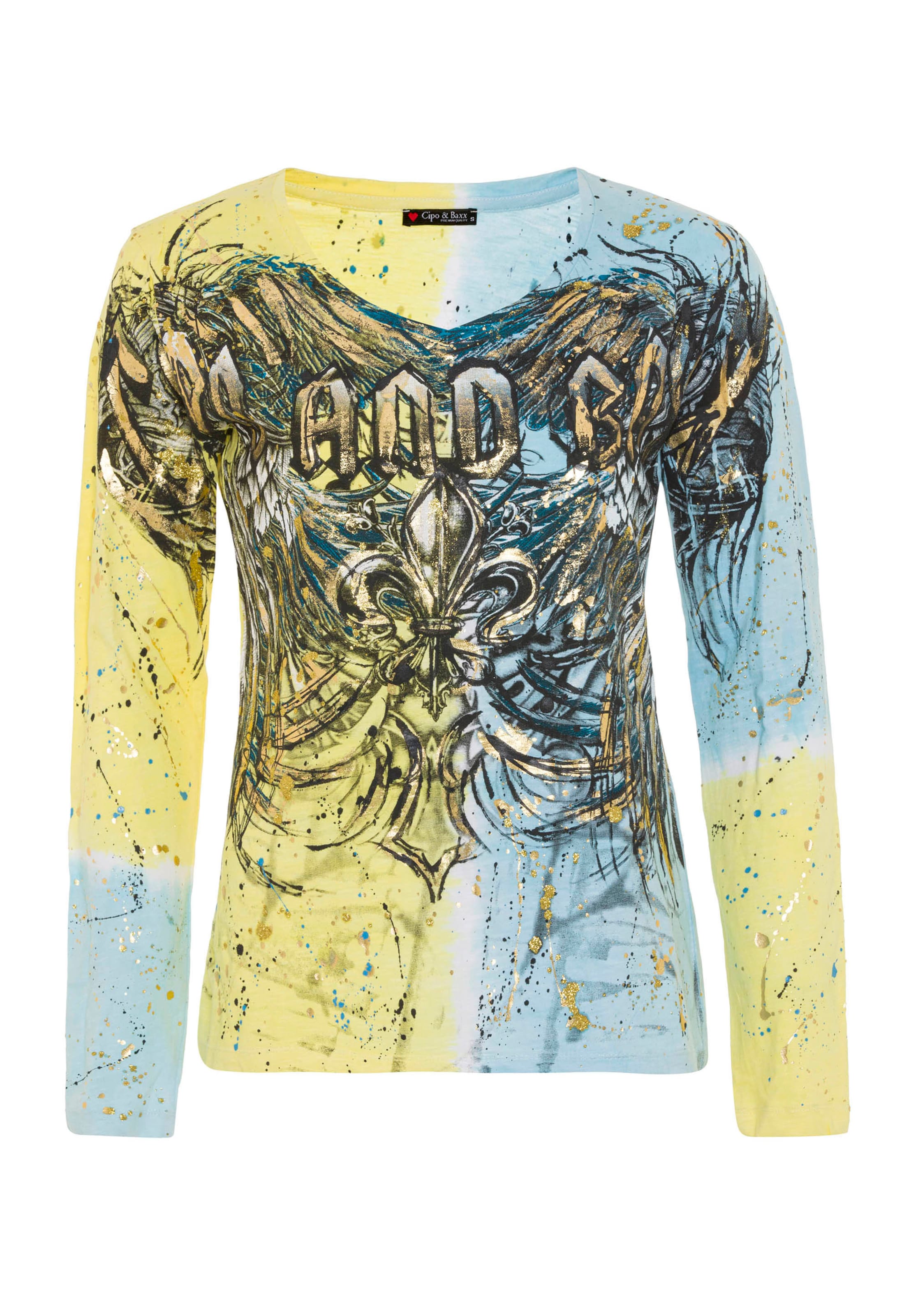 CIPO & BAXX Shirt in Blau: Vorderseite