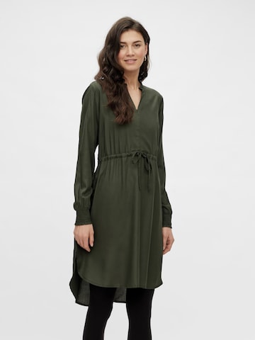 MAMALICIOUSKošulja haljina 'Zion Lia' - zelena boja: prednji dio