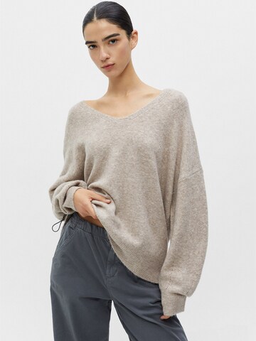 Pull&Bear Pullover in Beige: predná strana