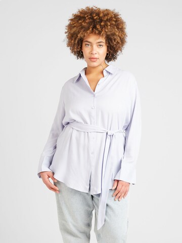 Camicia da donna 'Talea' di ABOUT YOU Curvy in blu: frontale