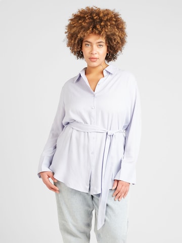 ABOUT YOU Curvy Blouse 'Talea' in Blauw: voorkant