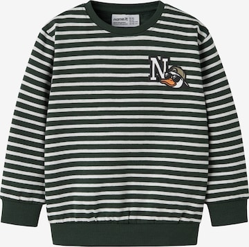 NAME IT Sweatshirt 'NMMOzias' i grön: framsida