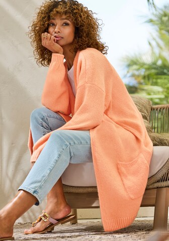 VIVANCE Kardigan w kolorze pomarańczowy