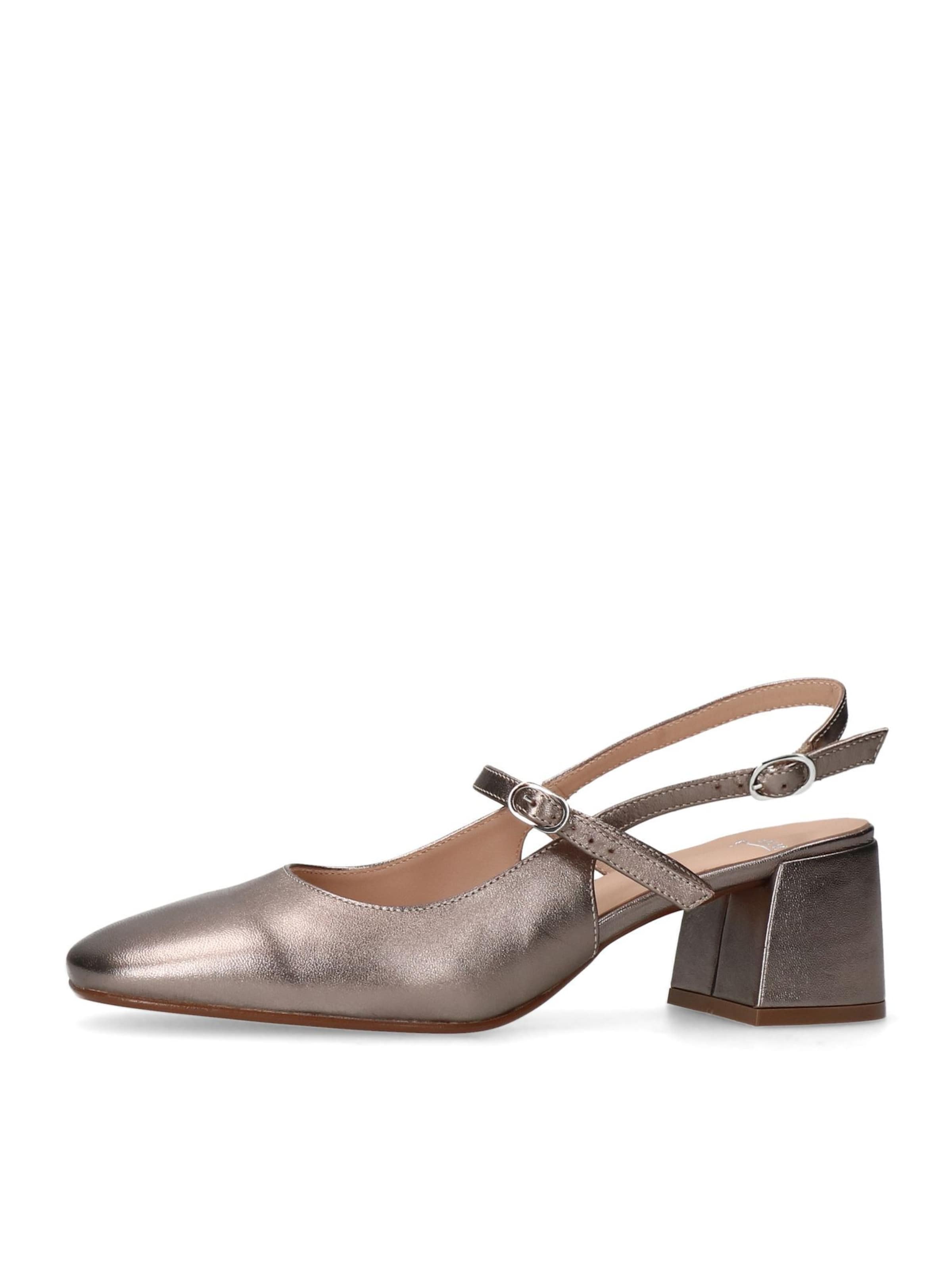 Escarpins à bride arrière MANFIELD en gris : devant