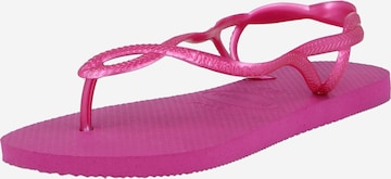 rožinė HAVAIANAS Šlepetės per pirštą 'LUNA': priekis