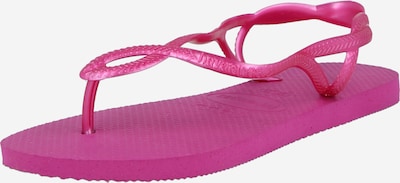 Šlepetės per pirštą 'LUNA' iš HAVAIANAS, spalva – tamsiai rožinė, Prekių apžvalga