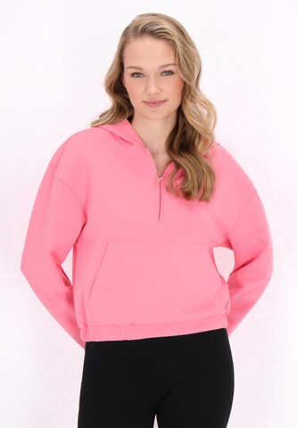 myMo ATHLSR Свитшот 'Fashion Look' в Ярко-розовый: спереди