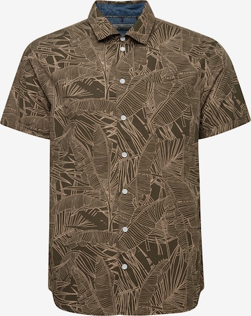 BLEND Regular fit Button Up Shirt in Green: front