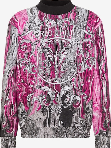 Sweat-shirt ' Dematte ' Carlo Colucci en rose : devant