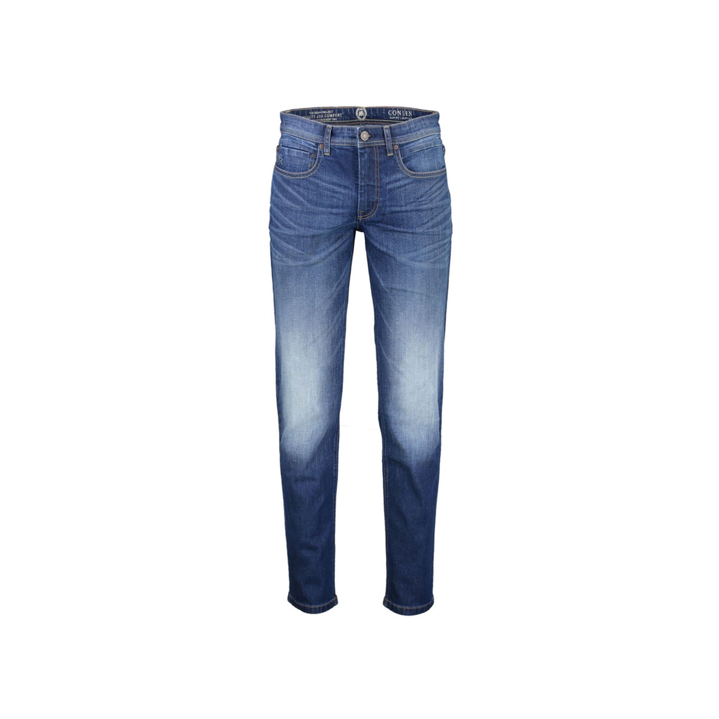 LERROS Slimfit Jeans in Blauw: voorkant