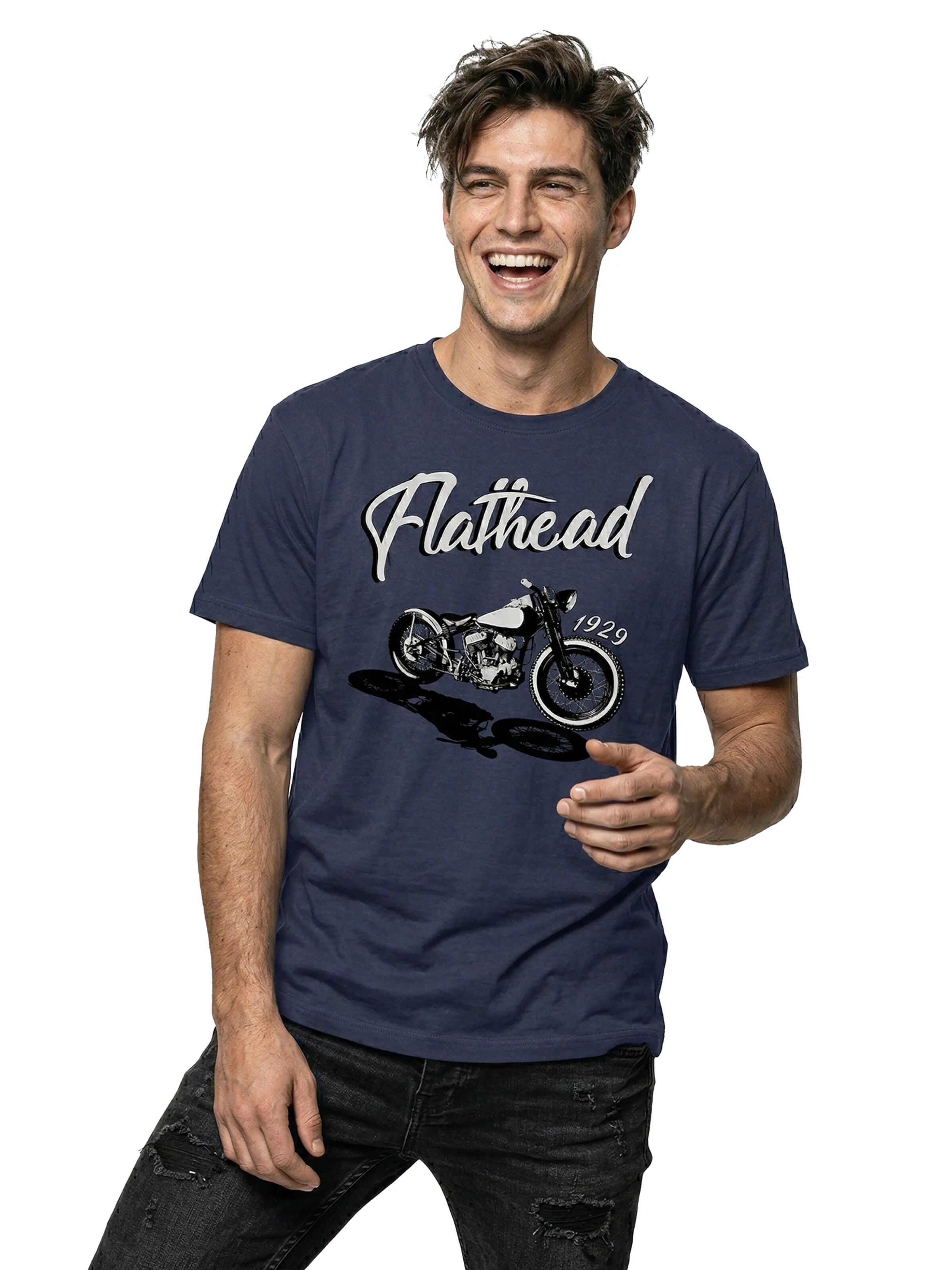 MAKAYA Shirt 'Flathead' in Blue