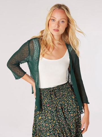 Cardigan Apricot en vert