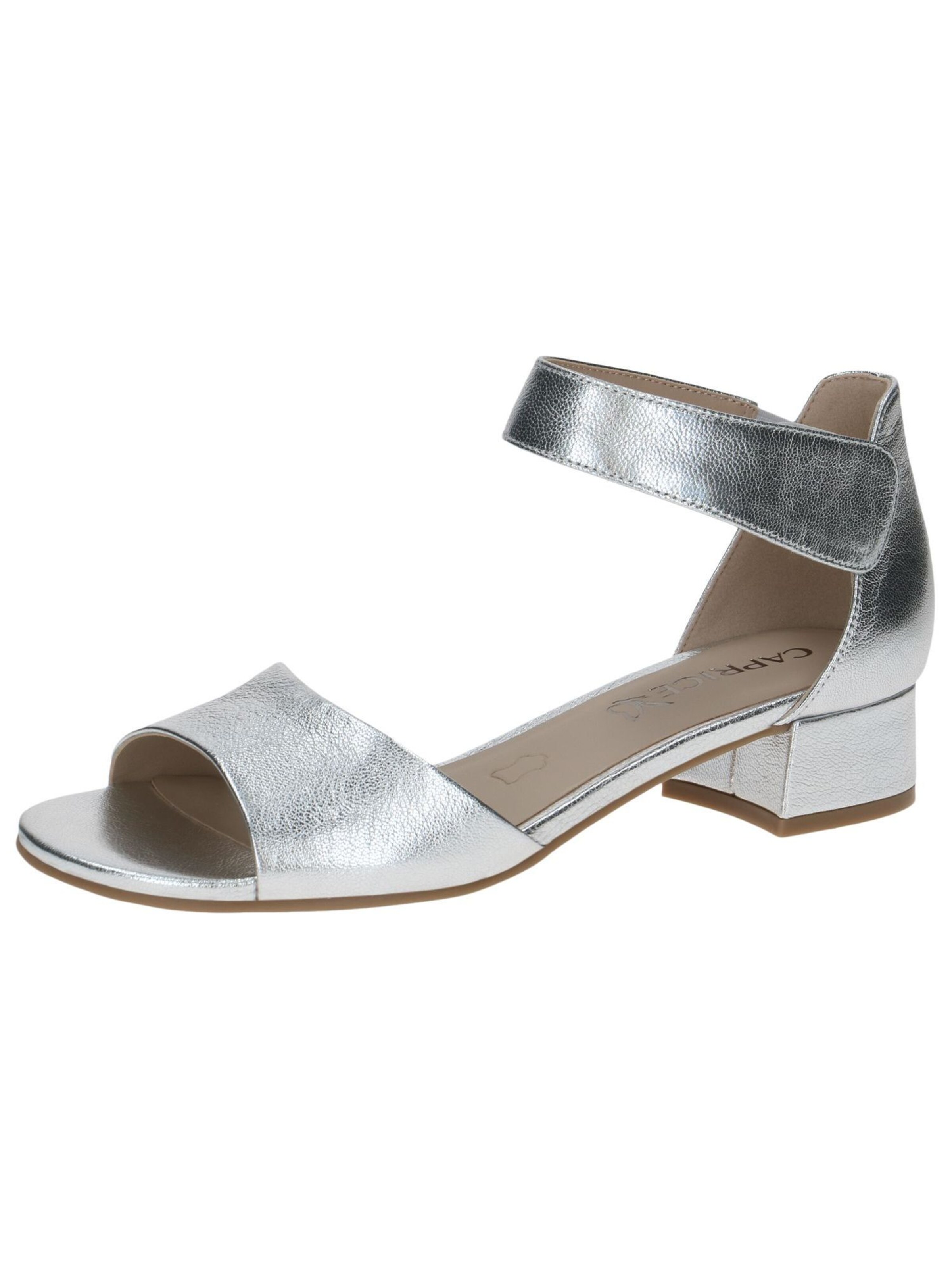 CAPRICE Sandals in Silver: front